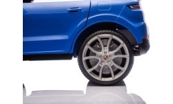 Elektromobilis Porsche Cayenne, zils