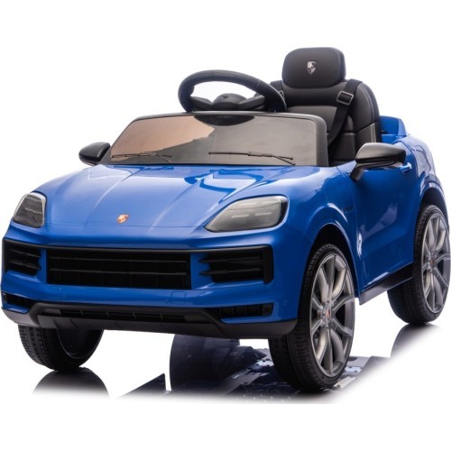 Elektromobilis Porsche Cayenne, zils
