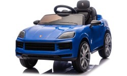 Elektromobilis Porsche Cayenne, zils