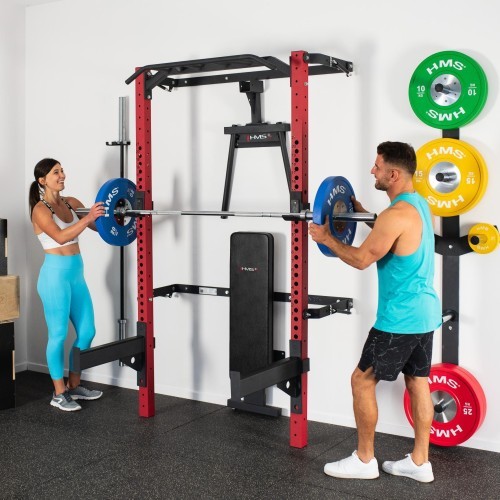 KLT22 MULTIFUNCTIONAL FOLDING POWER RACK RED HMS