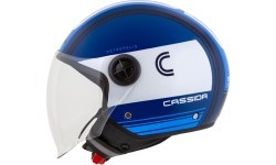Motorcycle Helmet Cassida Handy Metropolis Blue/Dark Blue/White