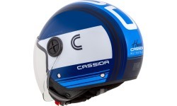 Motorcycle Helmet Cassida Handy Metropolis Blue/Dark Blue/White