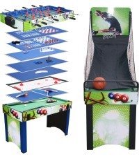 Daudzfunkcionāls spēļu galds 13-in-1 WORKER Supertable II
