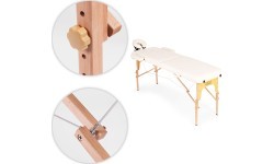 Wooden massage and rehabilitation table, 2-segment, foldable into a suitcase + bag ModernHome