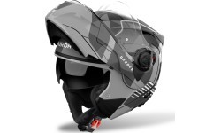 Flip-Up Motorcycle Helmet AIROH SPECKTRE Groove P/J Glossy Gray
