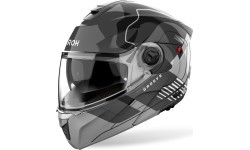 Flip-Up Motorcycle Helmet AIROH SPECKTRE Groove P/J Glossy Gray