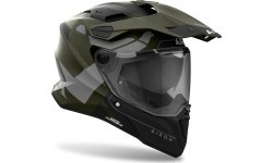 Motocikla ķivere Airoh Commander 2 Reveal matēti militāri zaļa