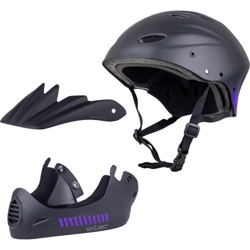 Downhill Helmet W-TEC Campanero Noir Violet