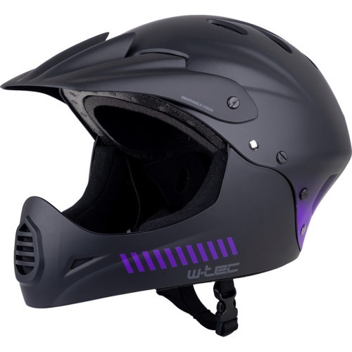 Downhill Helmet W-TEC Campanero Noir Violet