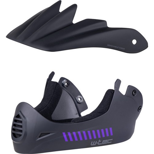 Шлем для даунхилла W-TEC Campanero Noir Violet