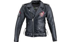 Кожаная мотоциклетная куртка W-TEC Black Heart Perfectis - Чёрный