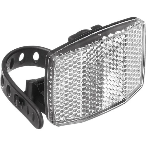Fischer reflector with mount // for all handlebar sizes (white)