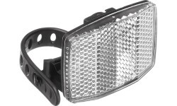 Fischer reflector with mount // for all handlebar sizes (white)