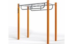 Street Workout horizontālās kāpnes ar rokturiem