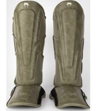 Venum Impact Evo Scales Shin Guards - Army Green