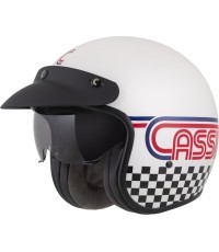Motocikla ķivere Cassida Oxygen Rondo 2.0 pērļu balta/sarkana/zila/melna