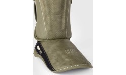 Venum Impact Evo Scales Shin Guards - Army Green