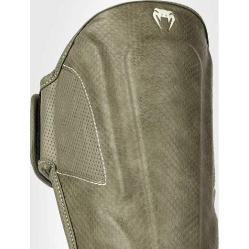 Venum Impact Evo Scales Shin Guards - Army Green