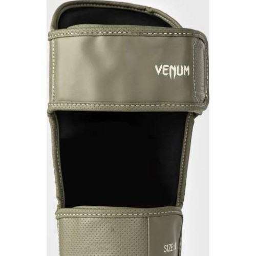 Venum Impact Evo Scales Shin Guards - Army Green