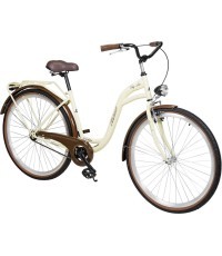 Dviratis AZIMUT City Lux 28" 2023 krēmīgi brūns