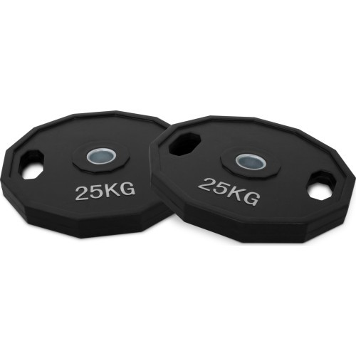 Gumijas olimpisko svaru komplekts 25 kg Kroon