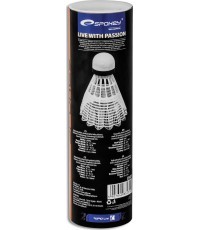 Badminton shuttlecocks white Spokey AIR TEC