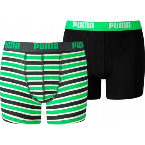 Puma Boys Boxer Teen Underwear Black Green 935452 03