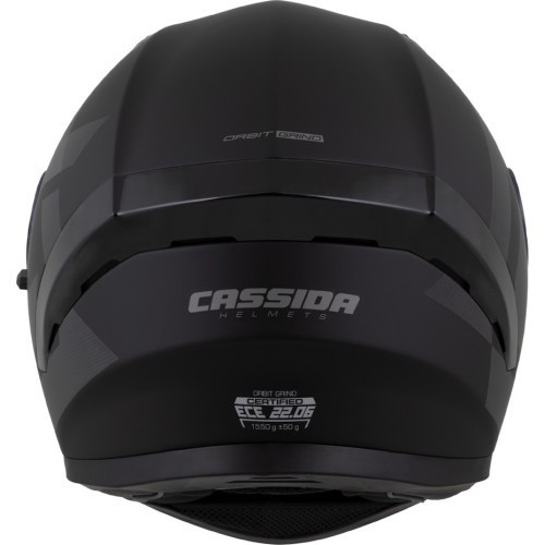 Motocikla ķivere Cassida Orbit Grind matēti melna/pelēka