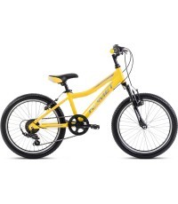 Dviratis Romet Rambler 20 KID 2 2024 dzelteni pelēks