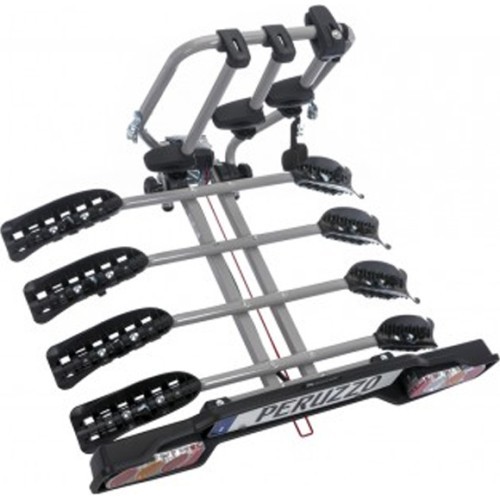 Peruzzo Siena bike rack // for 4 bikes, towbar-mounted, foldable (steel)