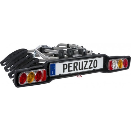 Peruzzo Siena bike rack // for 4 bikes, towbar-mounted, foldable (steel)