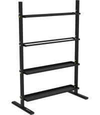 Daudzfunkcionāls trenažieru zāles aprīkojuma glabāšanas statīvs inSPORTline StorageRack III