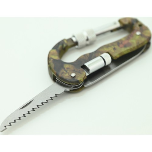 Multifunctional knife-carabiner KAMU 3in1