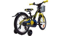 4KIDS Nightman 16" children's bike, single-speed, steel frame, size 10" (25.5 cm), black/blue