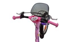 4KIDS Fluffy 16" 1 скорость, размер 9,5" (24 см), тормоза V-Brake и ножной, стальной (розовый)