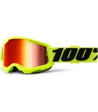 Детские очки для мотокросса 100% Strata 2 Youth Mirror - Yellow