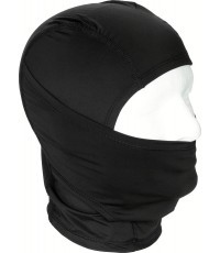 Balaklava ar šķēlumu plānā melnā krāsā