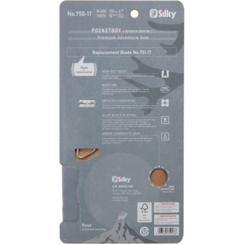Folding Hand Saw Silky Pocketboy Outback Edition 170-10