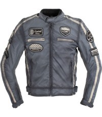 W-TEC Patriot Vīriešu motocikla jaka Textile - Grey