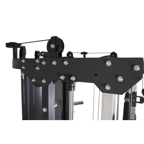 Daudzfunkcionāls trenažieris Pivot Fitness FSM-400 Functional Smith Machine, melns