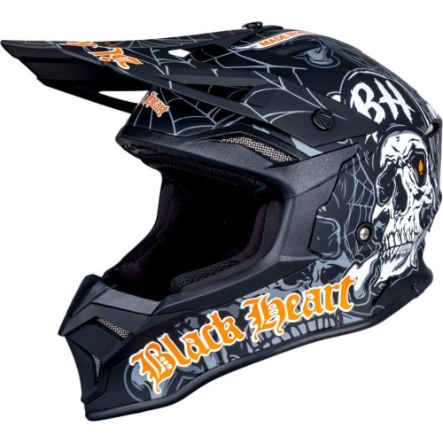 Motocross Helmet W-TEC Black Heart Harzdorf - Black