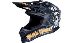 Motokrosa ķivere W-TEC Black Heart Harzdorf - Melna
