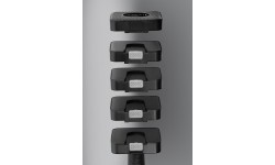 ADJUSTABLE DUMBBELLS BLACK 2 x 5 KG HL02 HMS