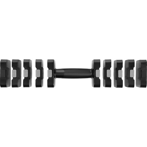 Regulējami hanteles HMS HL02, melni, 2 x 5 kg
