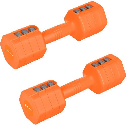 Regulējamas hanteles HMS HL03 oranžas 2 x 2,5 kg