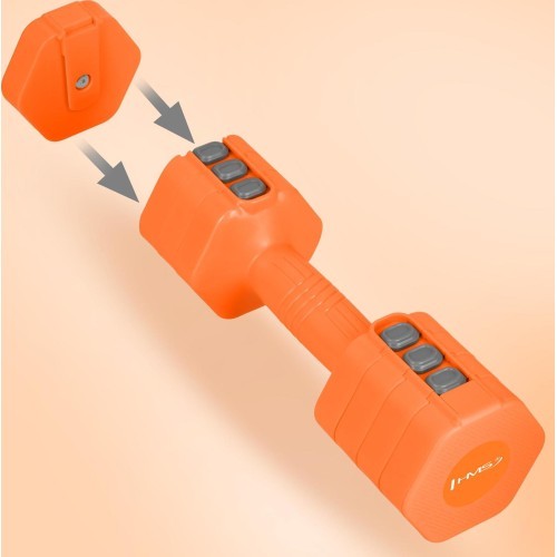 Regulējamas hanteles HMS HL03 oranžas 2 x 2,5 kg