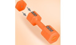 Regulējamas hanteles HMS HL03 oranžas 2 x 2,5 kg