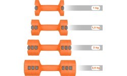 Regulējamas hanteles HMS HL03 oranžas 2 x 2,5 kg