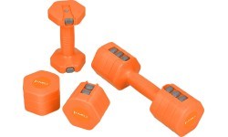 ADJUSTABLE DUMBBELLS ORANGE 2 x 2.5 KG HL03 HMS
