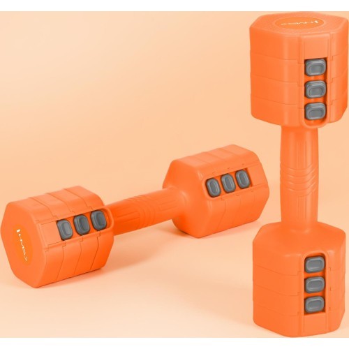 Regulējamas hanteles HMS HL03 oranžas 2 x 2,5 kg